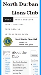 Mobile Screenshot of northdurbanlions.org.za