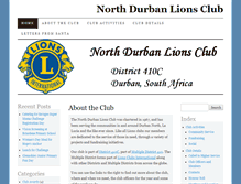 Tablet Screenshot of northdurbanlions.org.za